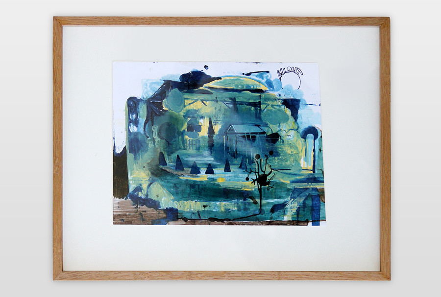 O.T. (Night) Wasserfarben, Acryl auf Papier