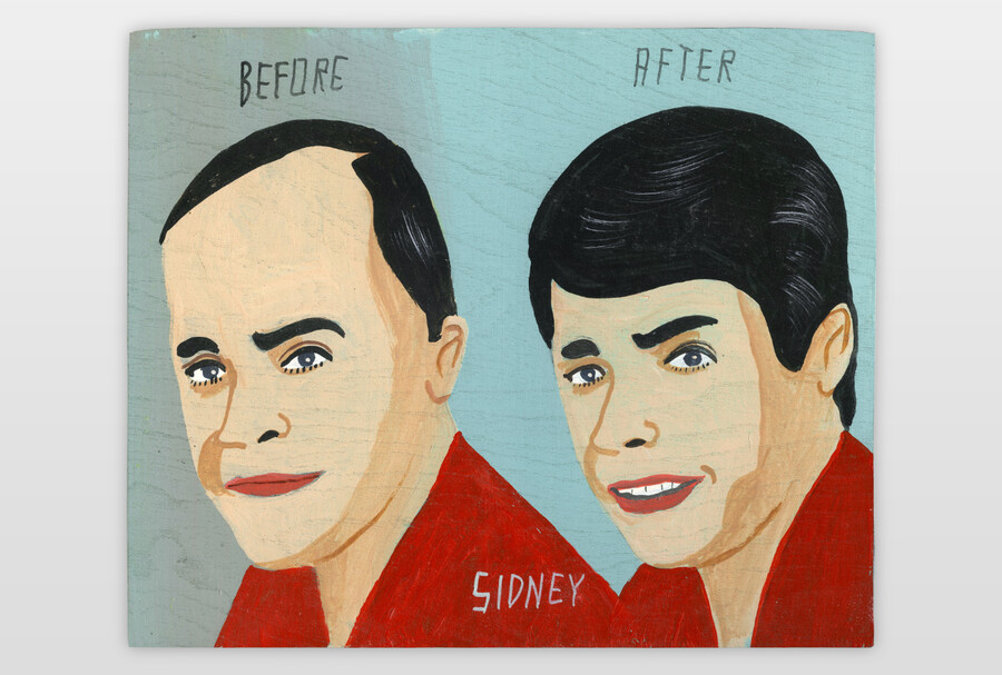 Before - After Sidney Acrylfarbe auf Sperrholz