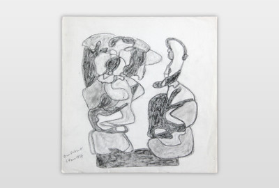 O.T. Kohle auf Papier 