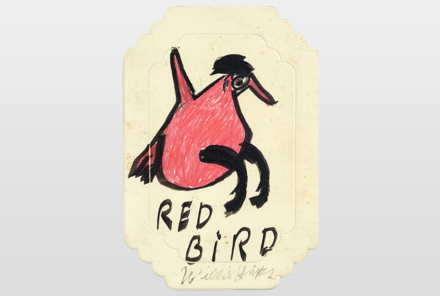 Red Bird Filzmarker auf Tischset