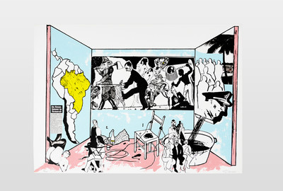 Karneval in Rio Lithografie, 1969