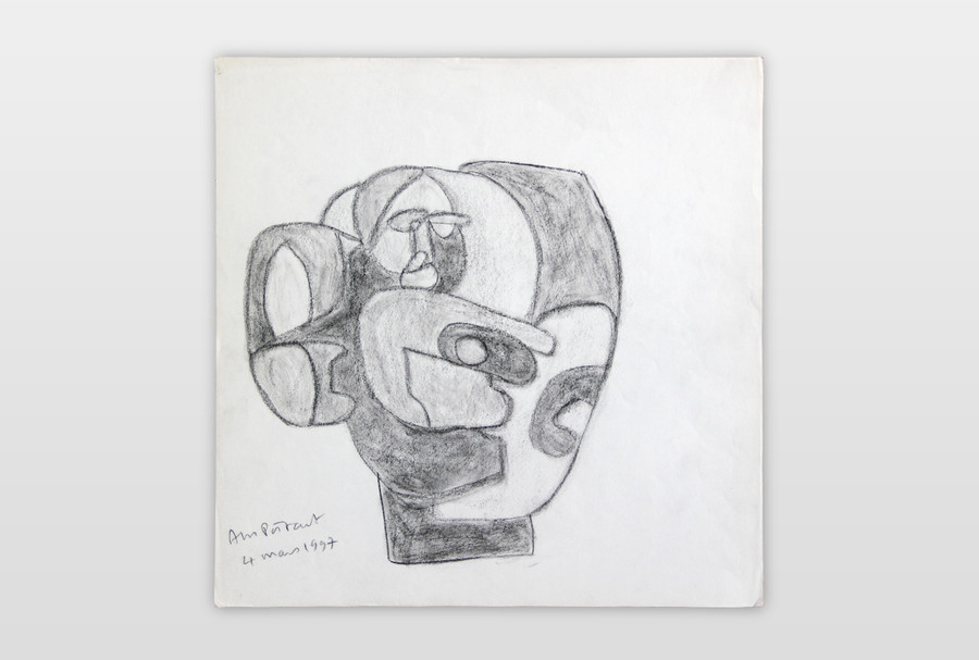 O.T. Kohle auf Papier 