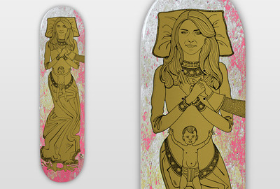 »Kateboard« Auflagenobjekt (Skateboard) 