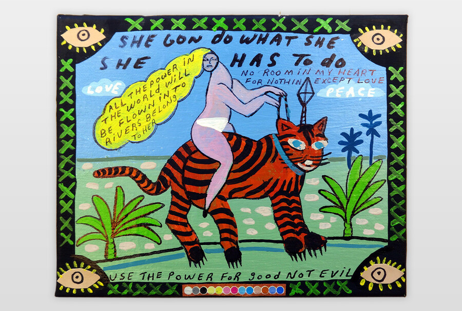 She gon do what she have to do Acryll auf Leinwand