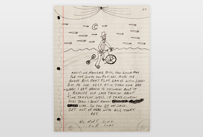 »No more Jinx« Seite aus Skizzenbuch Marker auf Papier
