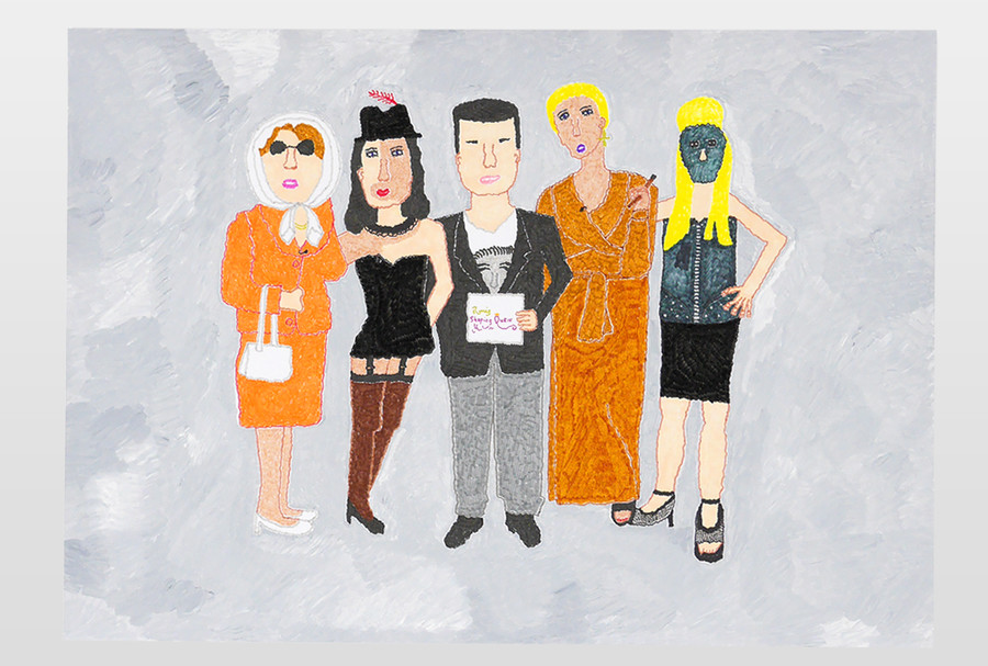 O.T (Shopping Queen) Filzstift auf Papier