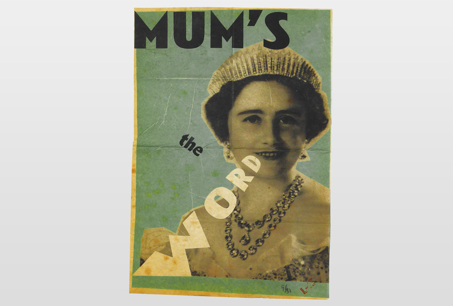 Mum´s the word Plakatduck (limitiert und distressed)