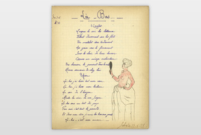  Bleistift und Tinte auf Papier