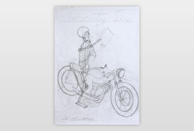 »Seventy Six« Bleistift auf Papier