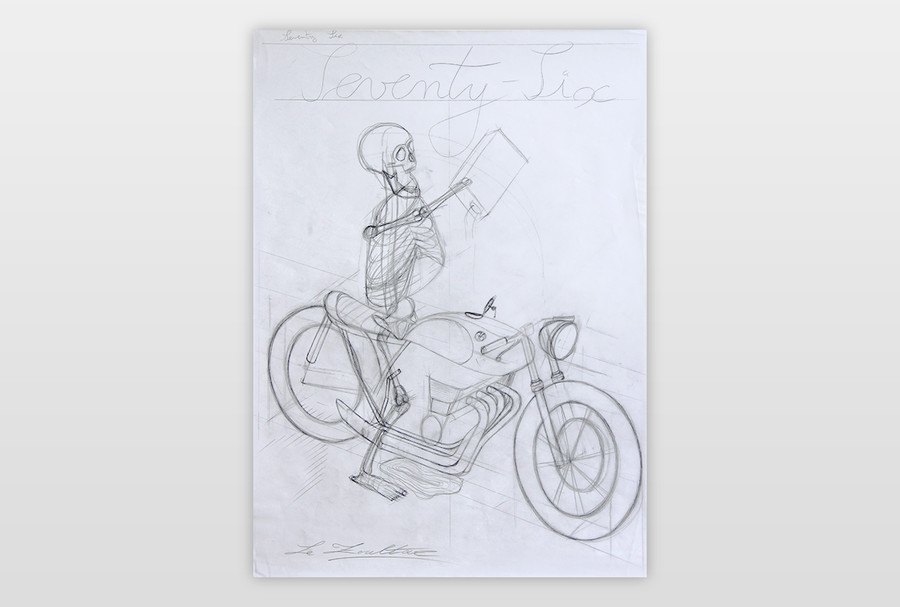 »Seventy Six« Bleistift auf Papier
