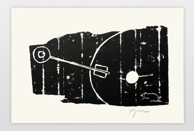 aus der Reihe »Der Schlüssel in Holz« Holzschnitt auf Papier, 1995