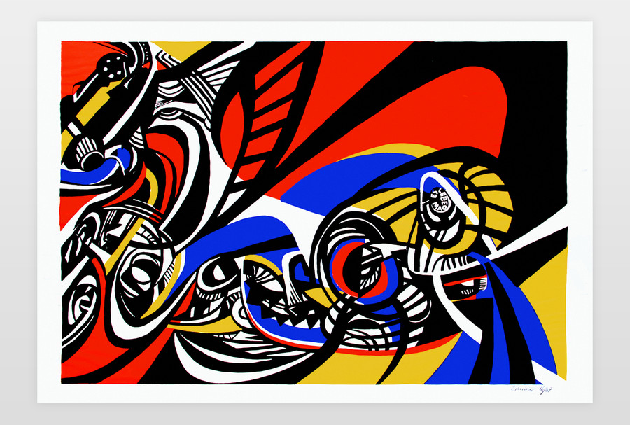 »Es lebe Mao« Serigrafie auf Papier, 1969