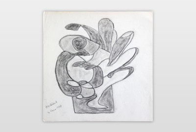 O.T. Kohle auf Papier 