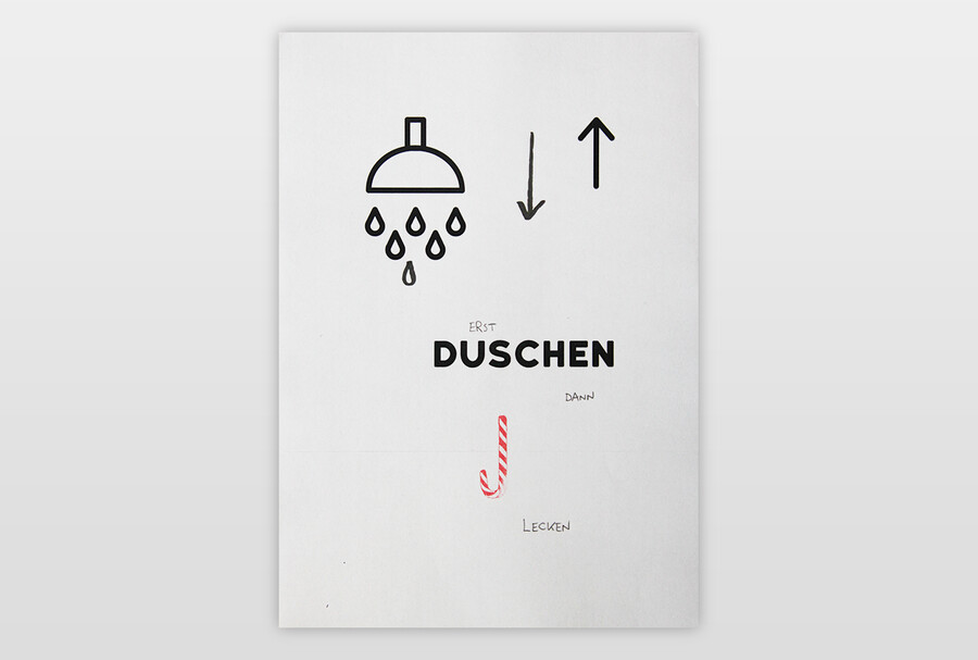 Ladenhüter, 2020 Aufkleber, Kugelschreiber auf Druck