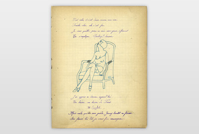  Bleistift und Tinte auf Papier