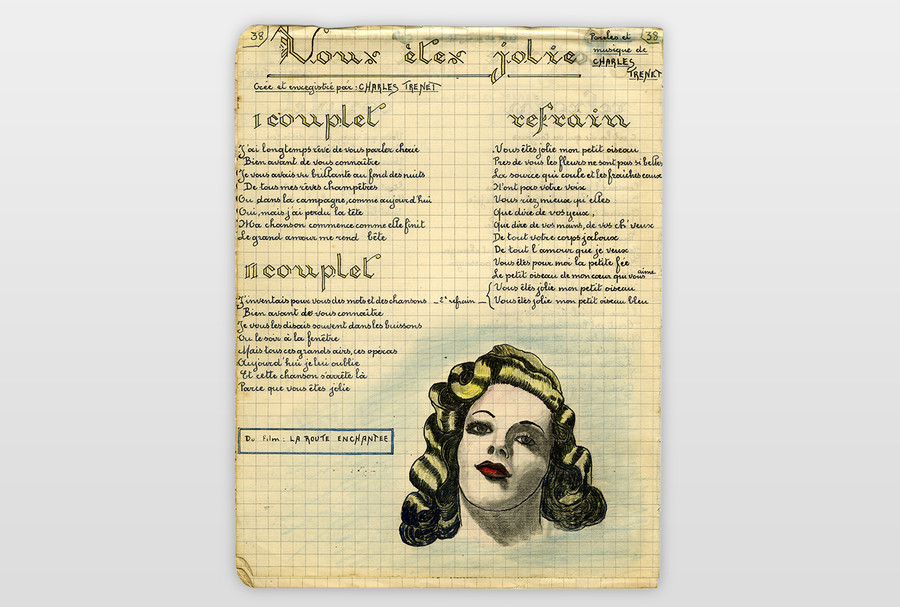  Farbstift auf Papier
