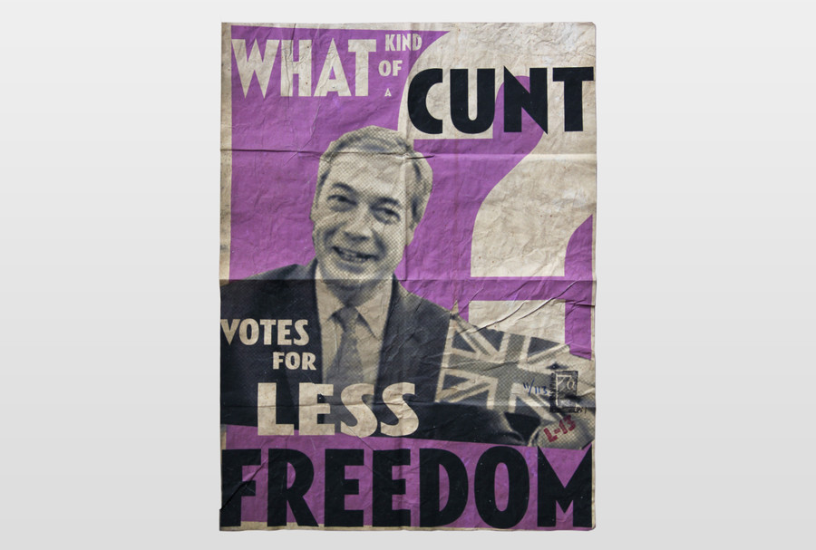 What kind of a cunt... Plakatduck (limitiert und distressed)