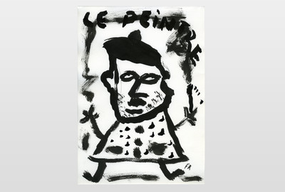 O.T (Le Peintre) Tinte auf Papier, anomym, Frankreich